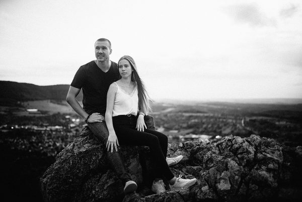 Schwarz-weiß Paarbilder