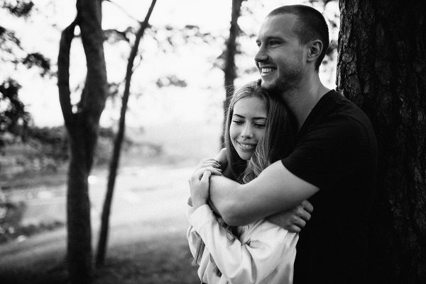 Schwarz-weiß Paarbilder