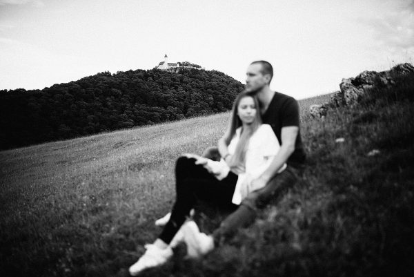 Schwarz-weiß Paarbilder