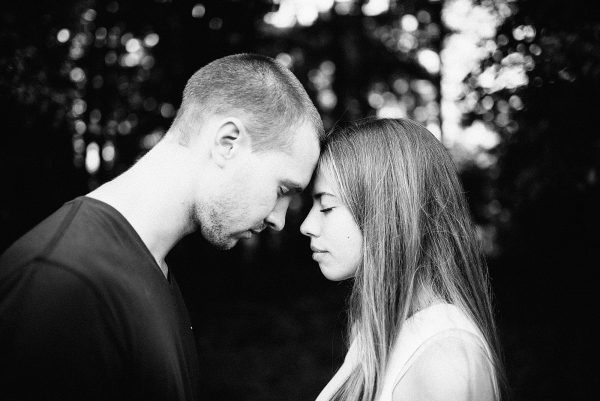 Schwarz-weiß Paarbilder