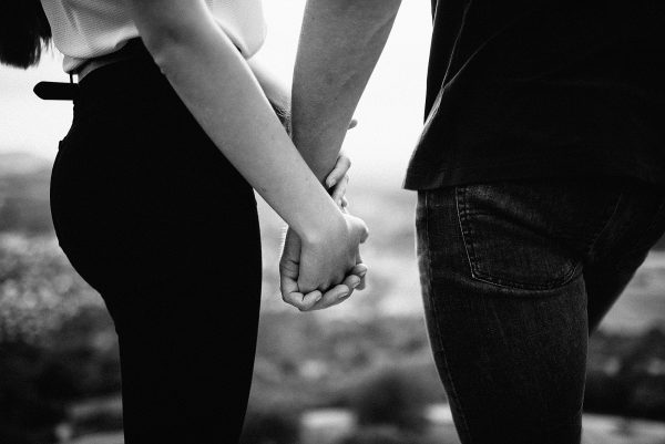 Schwarz-weiß Paarbilder