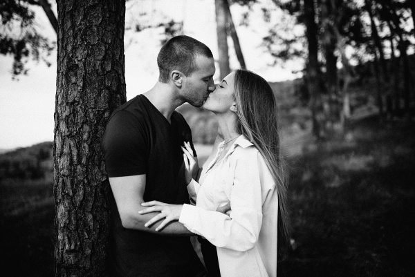 Schwarz-weiß Paarbilder