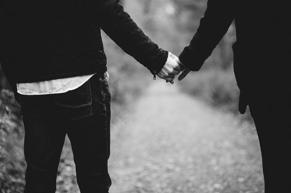 Schwarz-weiß Paarbilder