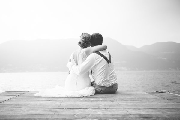 Schwarz-weiß Paarbilder